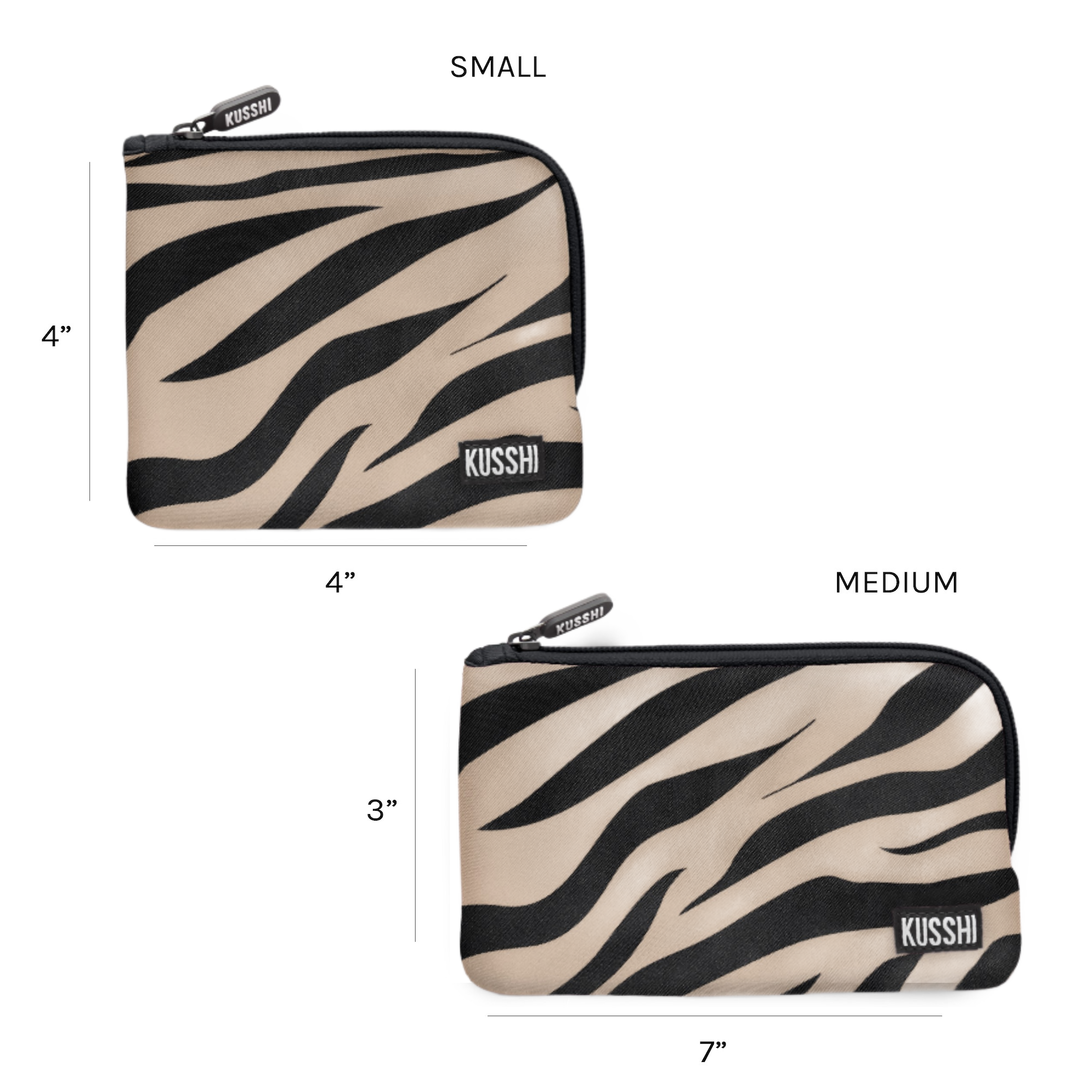 Kusshi On-The-Go Pouch Set Leopard